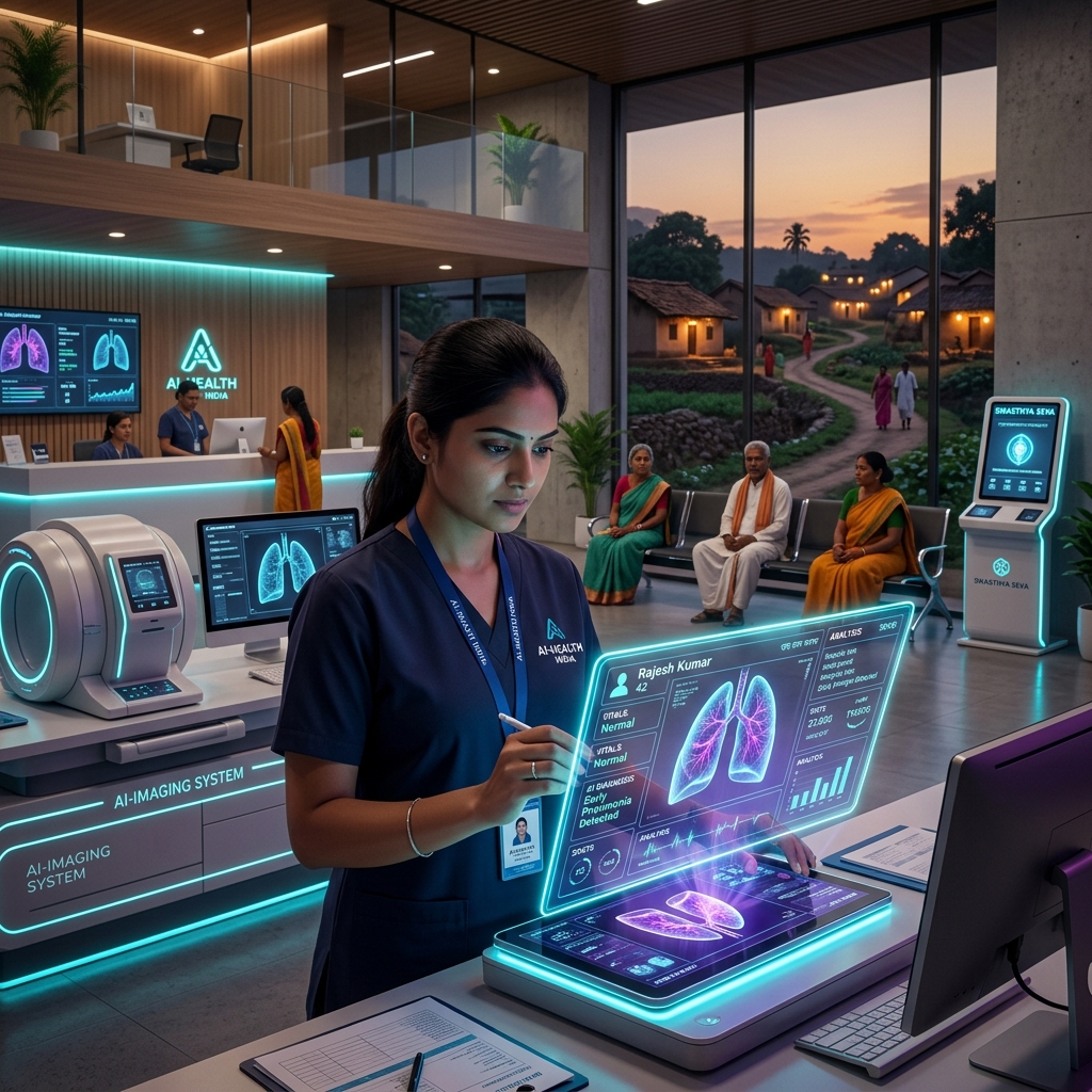 Futuristic AI clinic in rural India